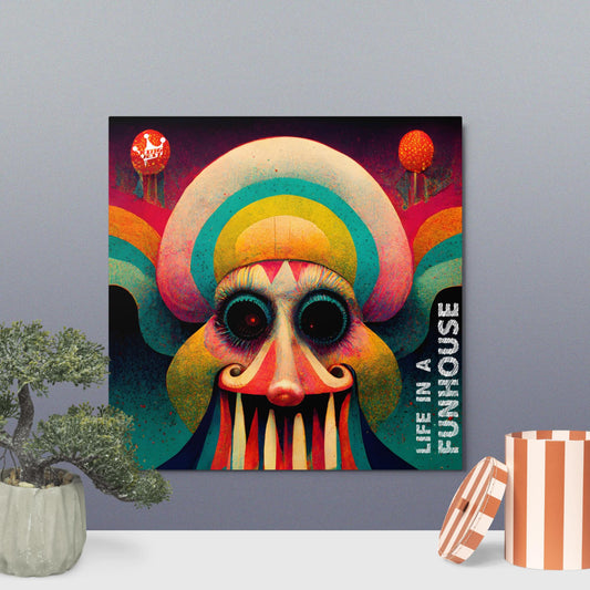 Album Cover "Life in a Funhouse" Metal Sign