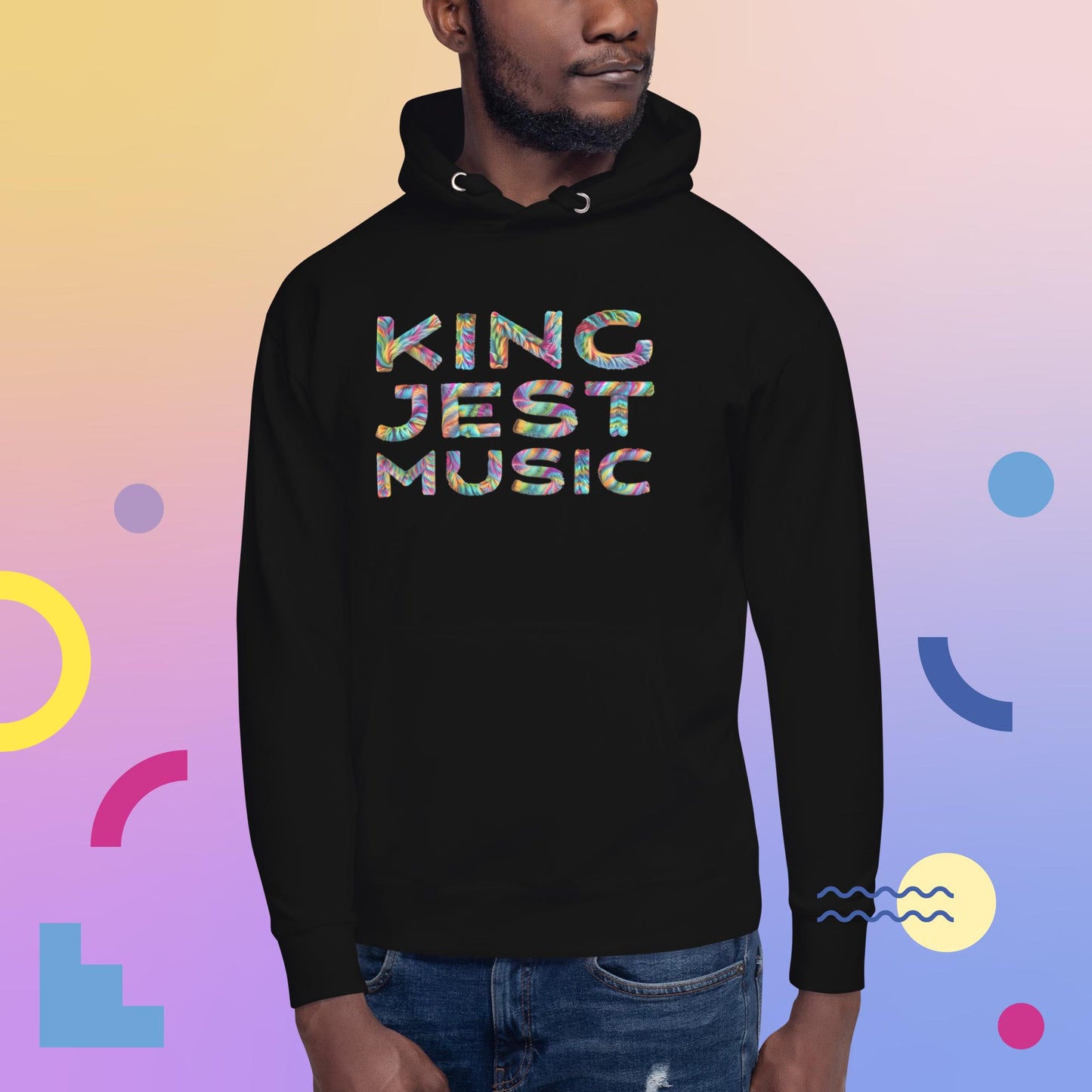 Hoodie [Unisex] ("King Jest Music" Colorful Fur)