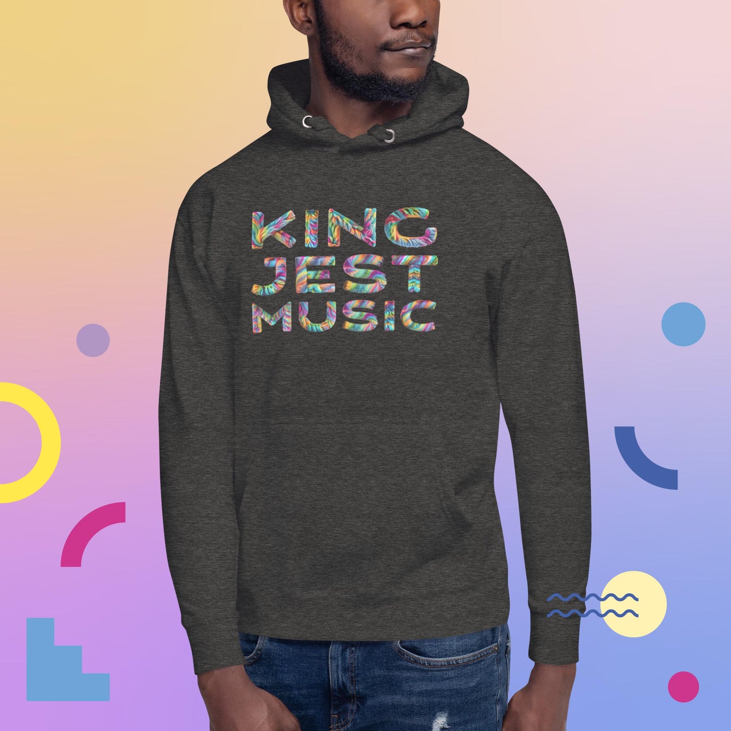 Hoodie [Unisex] ("King Jest Music" Colorful Fur)